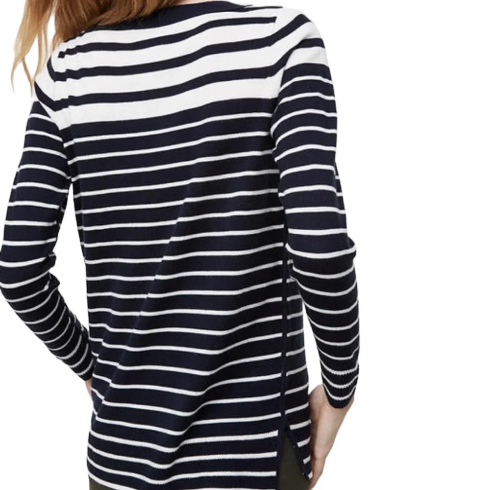 LOFT NWT Striped Sweater Navy/White XXL - Picture 2 of 8